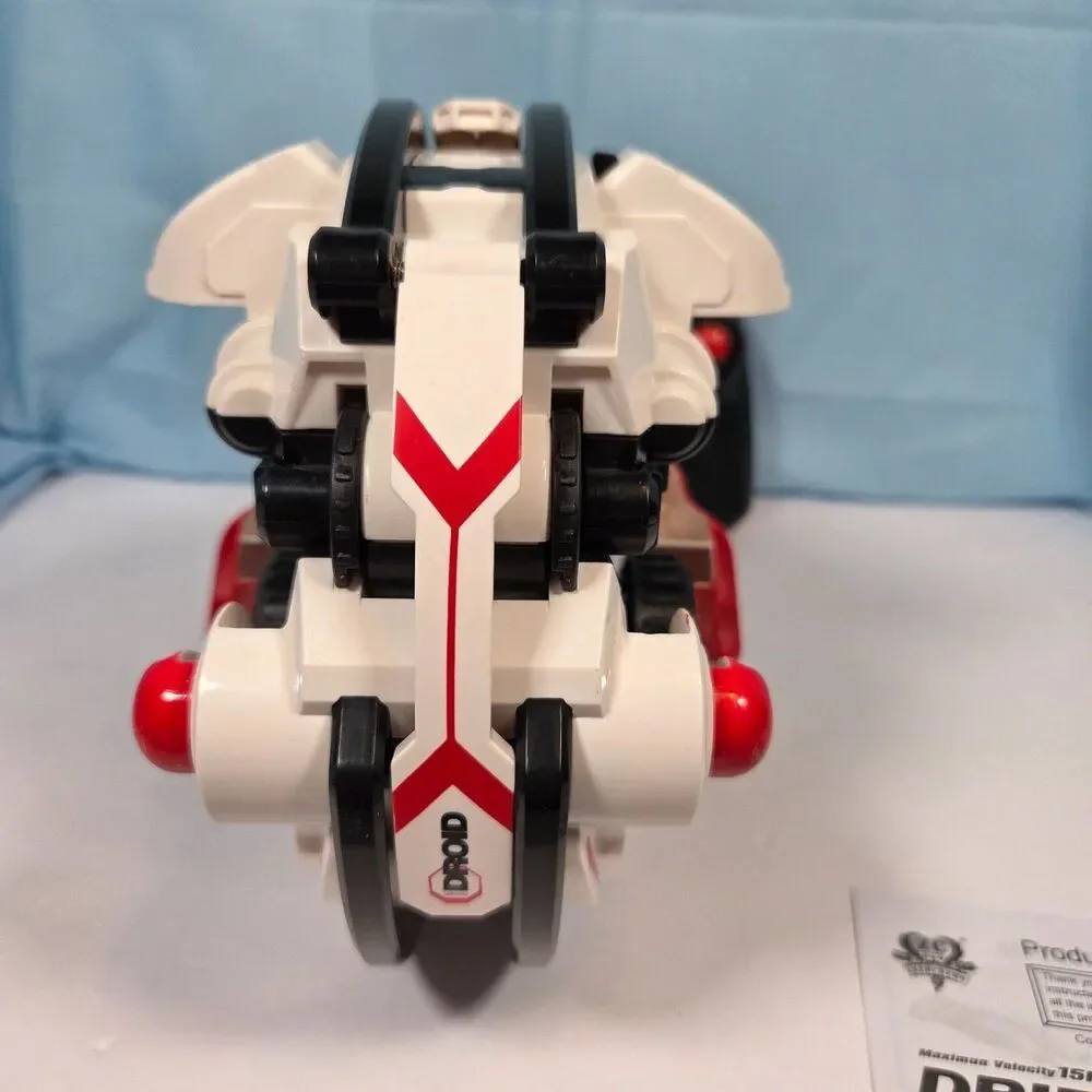 RC Round Rolling Stunt Snake Car with LED Lights Hot Engine  NEW Red & White